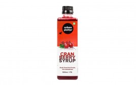 Urban Platter Cran Berry Syrup   Plastic Bottle  500 millilitre